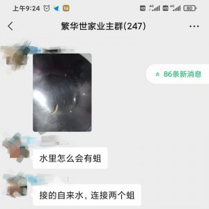 太惡心！小區(qū)自來水中驚現(xiàn)“活物”